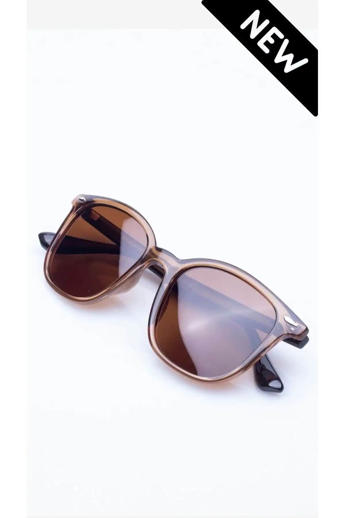 Liya Kahverengi Unisex Güneş Gözlüğü Modern Tasarım ve Yüksek Koruma Özellikleriyle