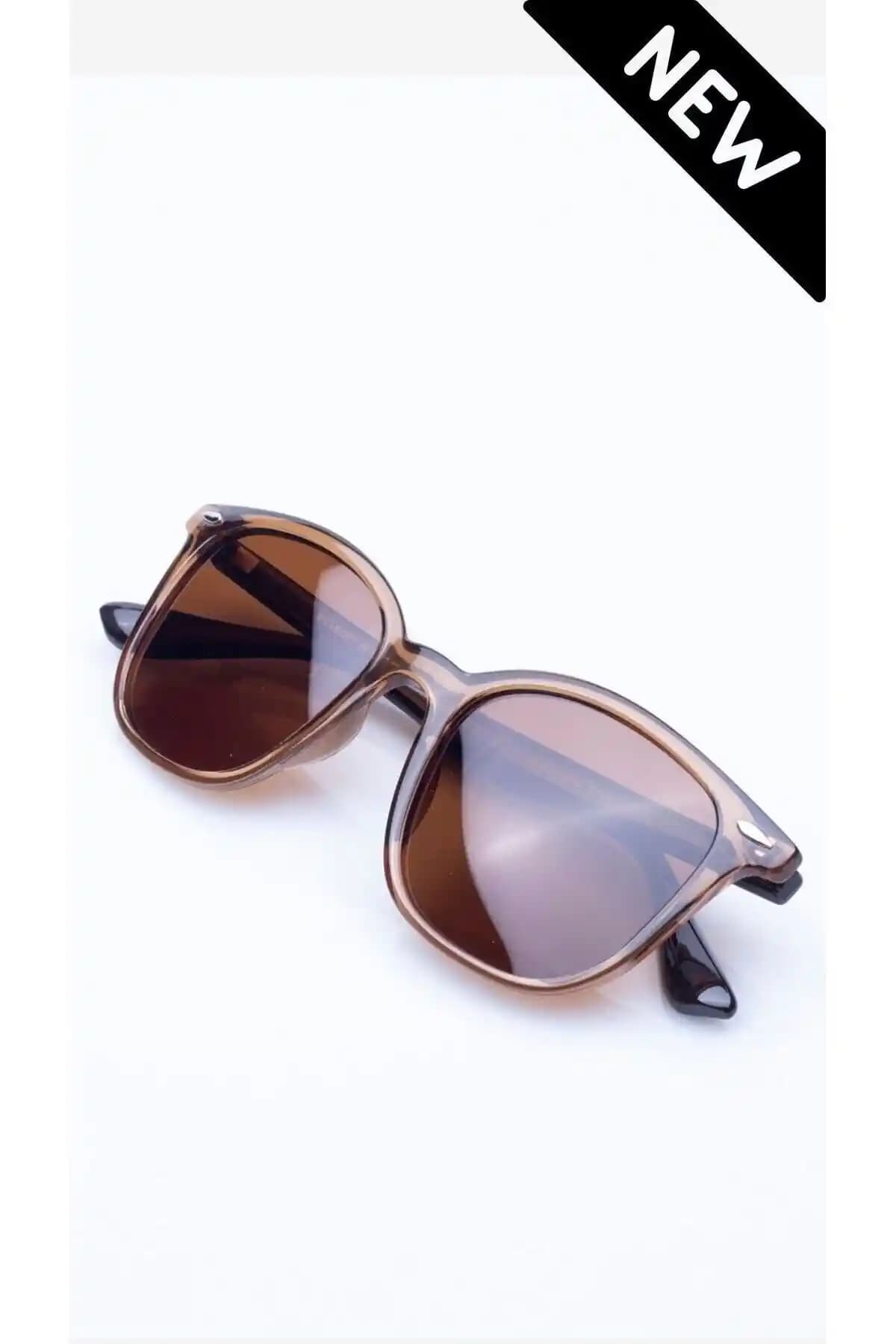 Liya Kahverengi Unisex Güneş Gözlüğü Modern Tasarım ve Yüksek Koruma Özellikleriyle