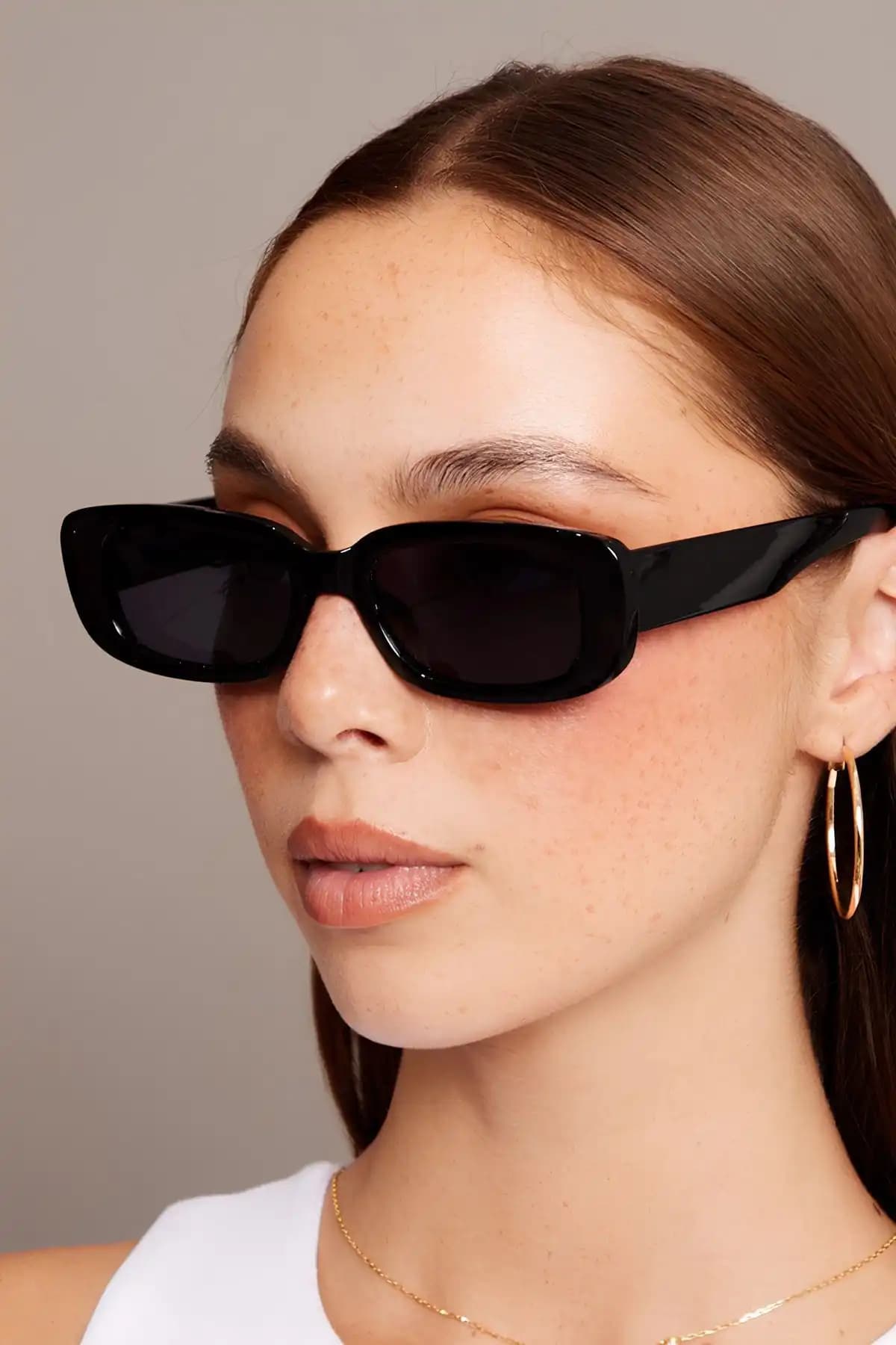 Macerati Unisex Siyah Vintage Retro Kemik Güneş Gözlüğü Şıklık ve Göz Sağlığı İçin Uygun