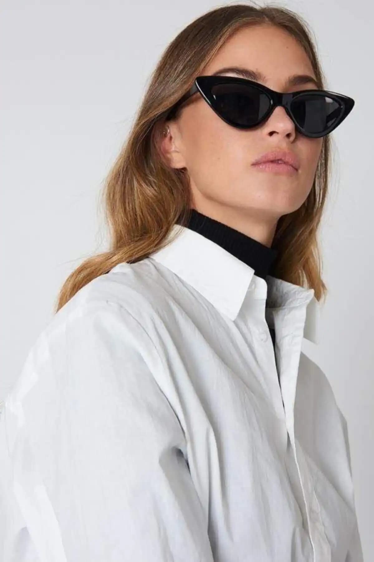 Mathilda Aksesuar ve Nilu Moda Kadın Siyah Cat Eye Güneş Gözlükleri Karşılaştırması 1