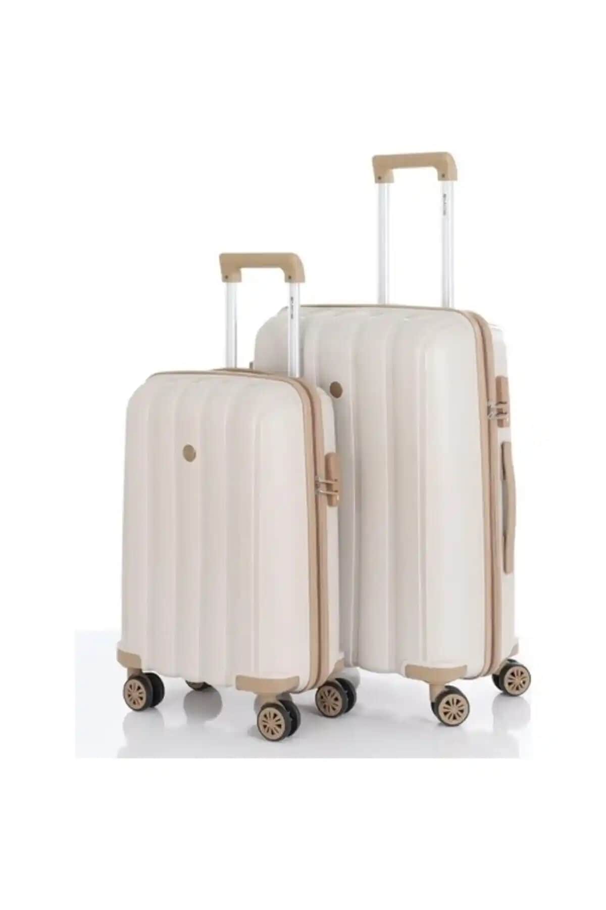 MÇS Polipropilen 2'li Valiz Seti Orta ve Kabin Boy Seyahat Valizi Güvenilirlik