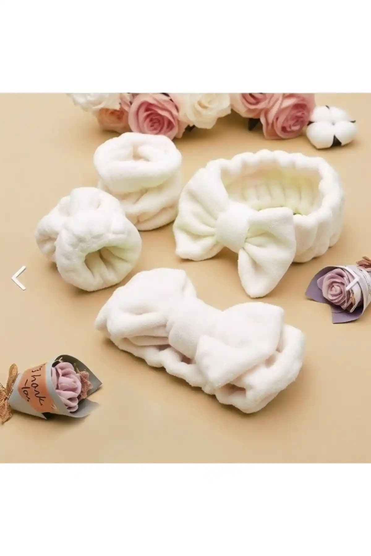 MEŞELİ TEKSTİL Beyaz Ekstra Soft Banyo Spa Seti Konfor ve Kalite Bir Arada