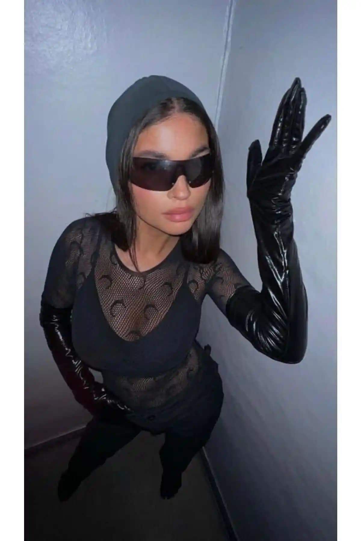 Milenyum Y2k Unisex Siyah Güneş Gözlüğü Modern Tasarım ve UV Koruma Özellikleriyle