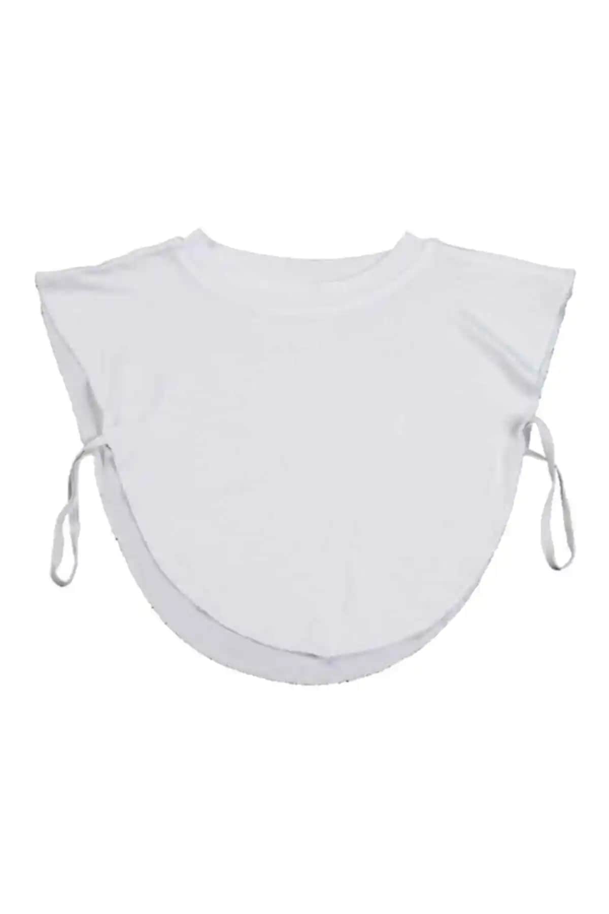 Modern ve Şık Beyaz Tesettür Boyunluk: Günlük ve Zarif Kullanım İçin Uygun