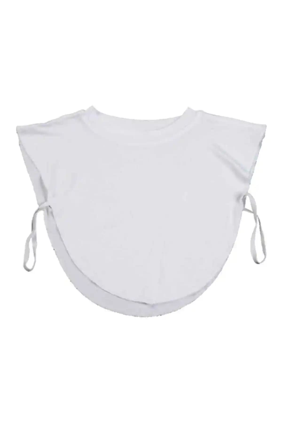 Modern ve Şık Beyaz Tesettür Boyunluk: Günlük ve Zarif Kullanım İçin Uygun