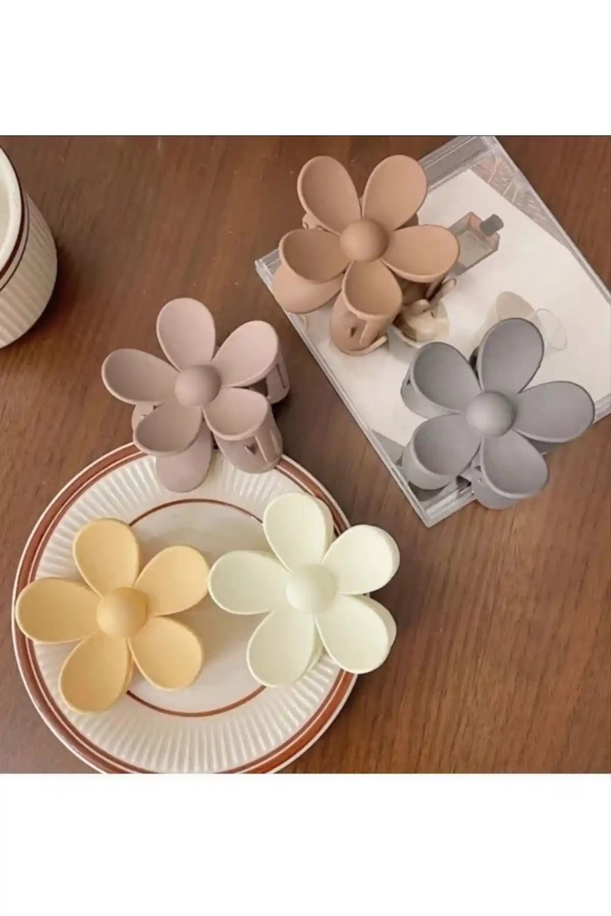 Monalisa Kadın 5'li Papatya Toka Seti: Renkli ve Şık Saç Aksesuarları