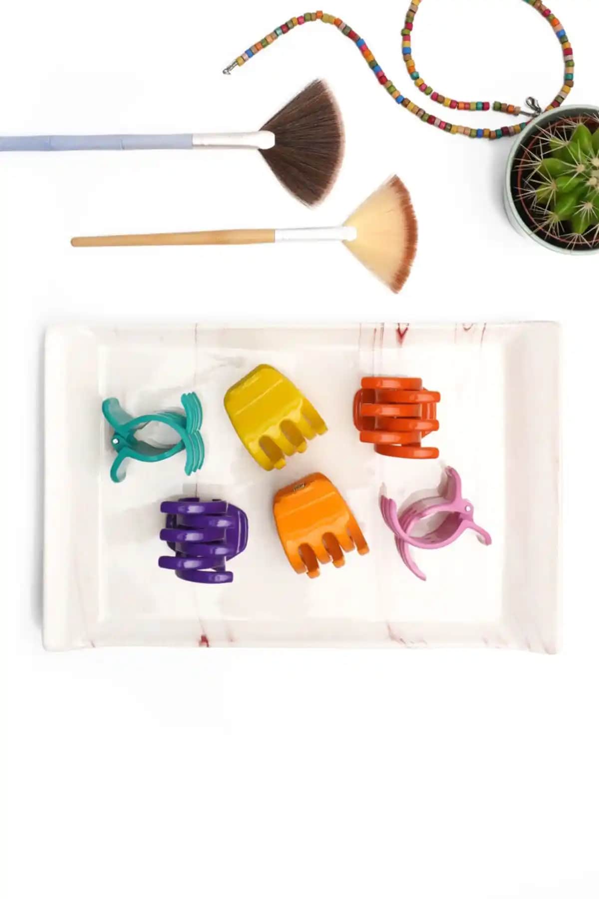 Monalisa Kadın 6'lı Soft Renk Mandal Toka Seti Günlük Kullanım İçin Uygun