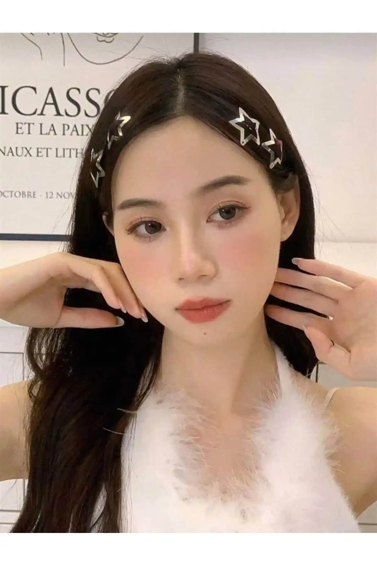 Monalisa Yıldız Desenli Çıtçıt Toka Seti Günlük ve Özel Kullanım İçin Uygun