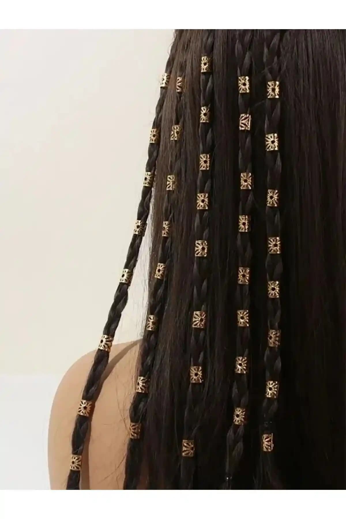 MutluBiDünya Vintage Metal Saç Küpesi Seti 10 Adet Retro ve Şık Tasarım