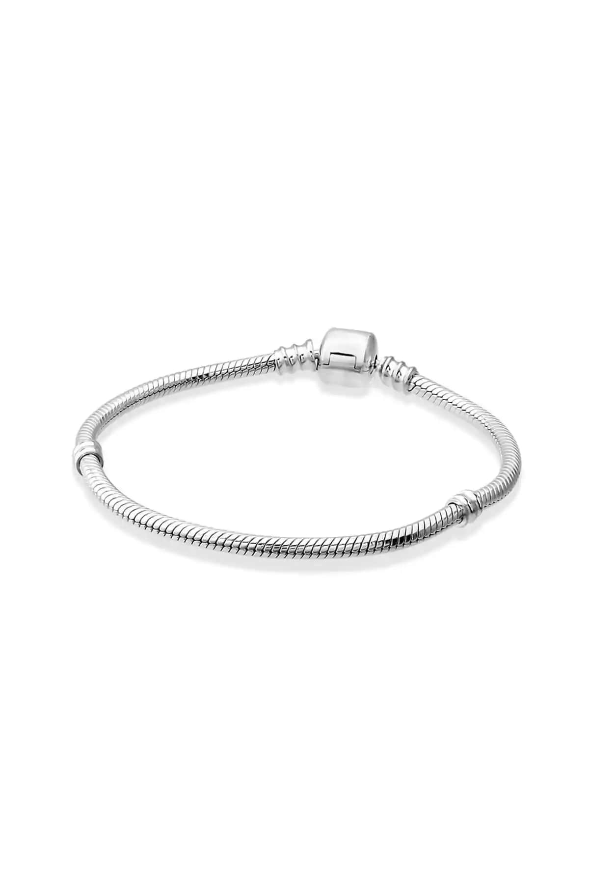 My Story Charm Uyumlu Klasik Yılan Zincir Gümüş Bileklik: Zarif ve Dayanıklı Tasarım