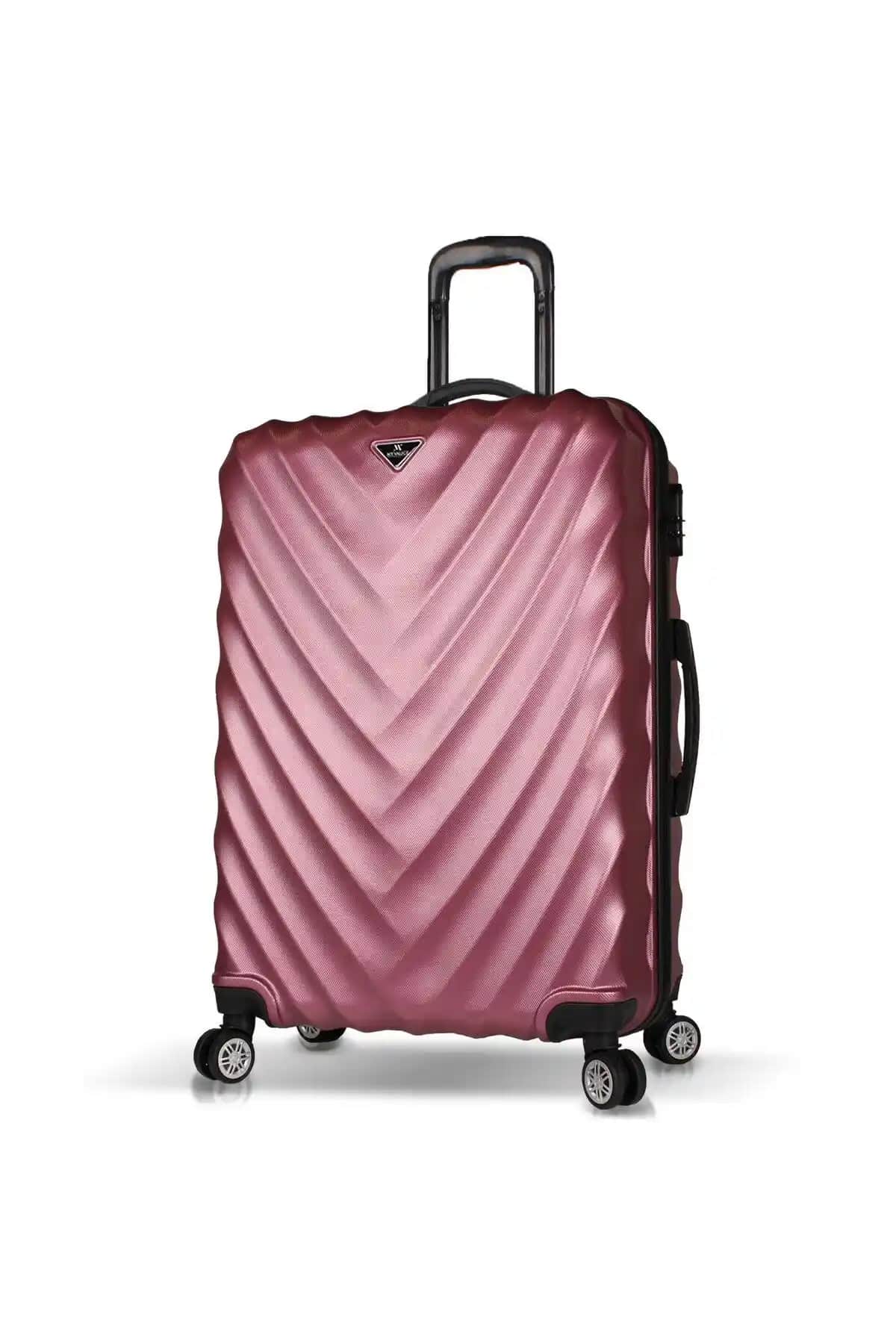 My Valice Lotus ABS Büyük Boy Valiz Rose: Şıklık ve Dayanıklılığı Bir Arada Sunar
