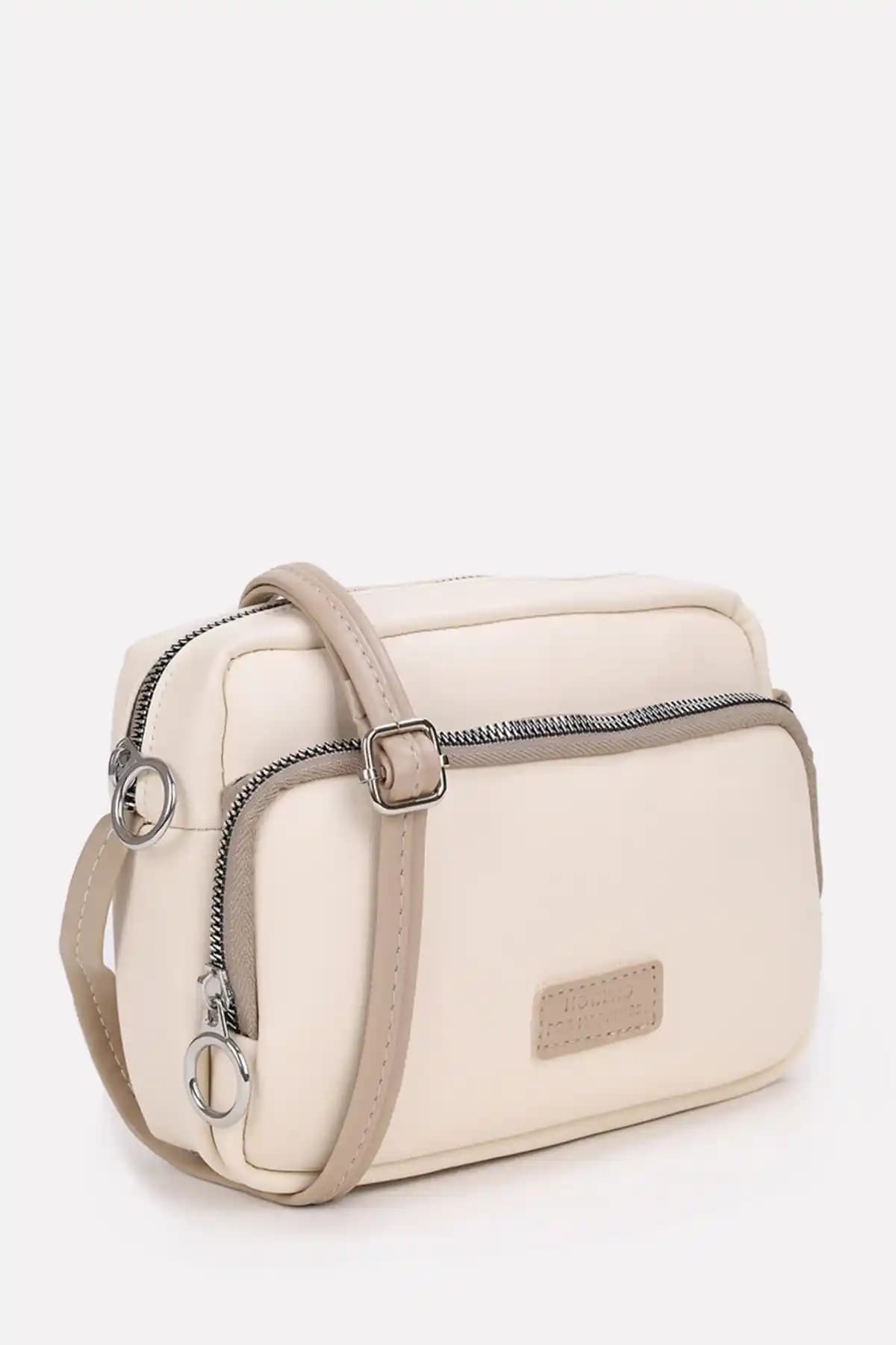 Nadaşı NOTHING Kadın Krem Vizon Çanta Günlük ve Şık Kullanım İçin Uygun Tasarım