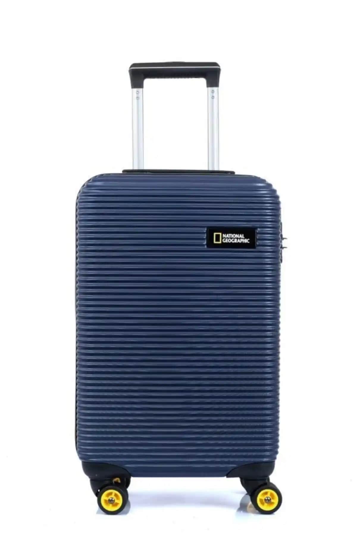 National Geographic Orta Boy ABS Lacivert Valiz: Şık, Dayanıklı ve Hafif Seyahat Çözümü