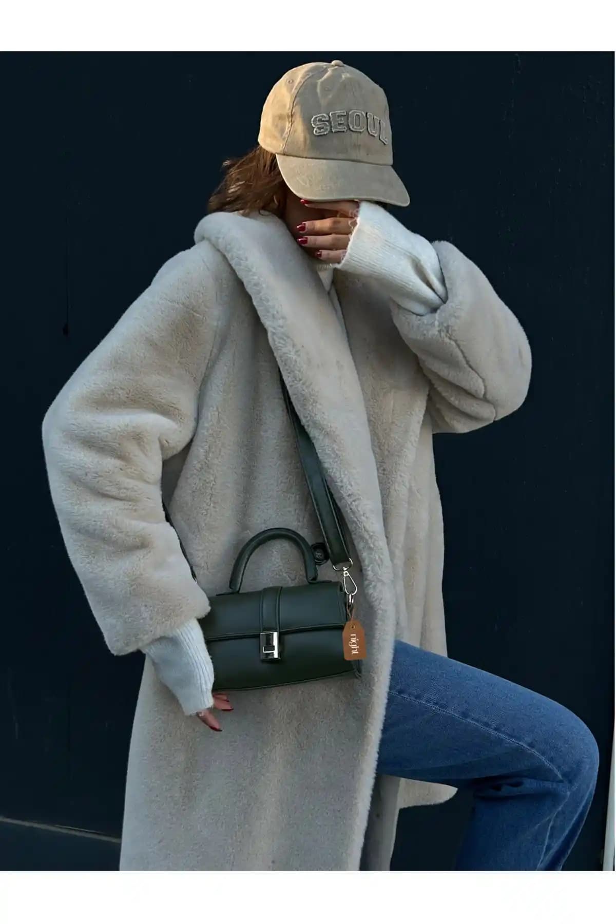 Night Paula Haki Kadın El ve Omuz Çantası Modern ve Dayanıklı Tasarım