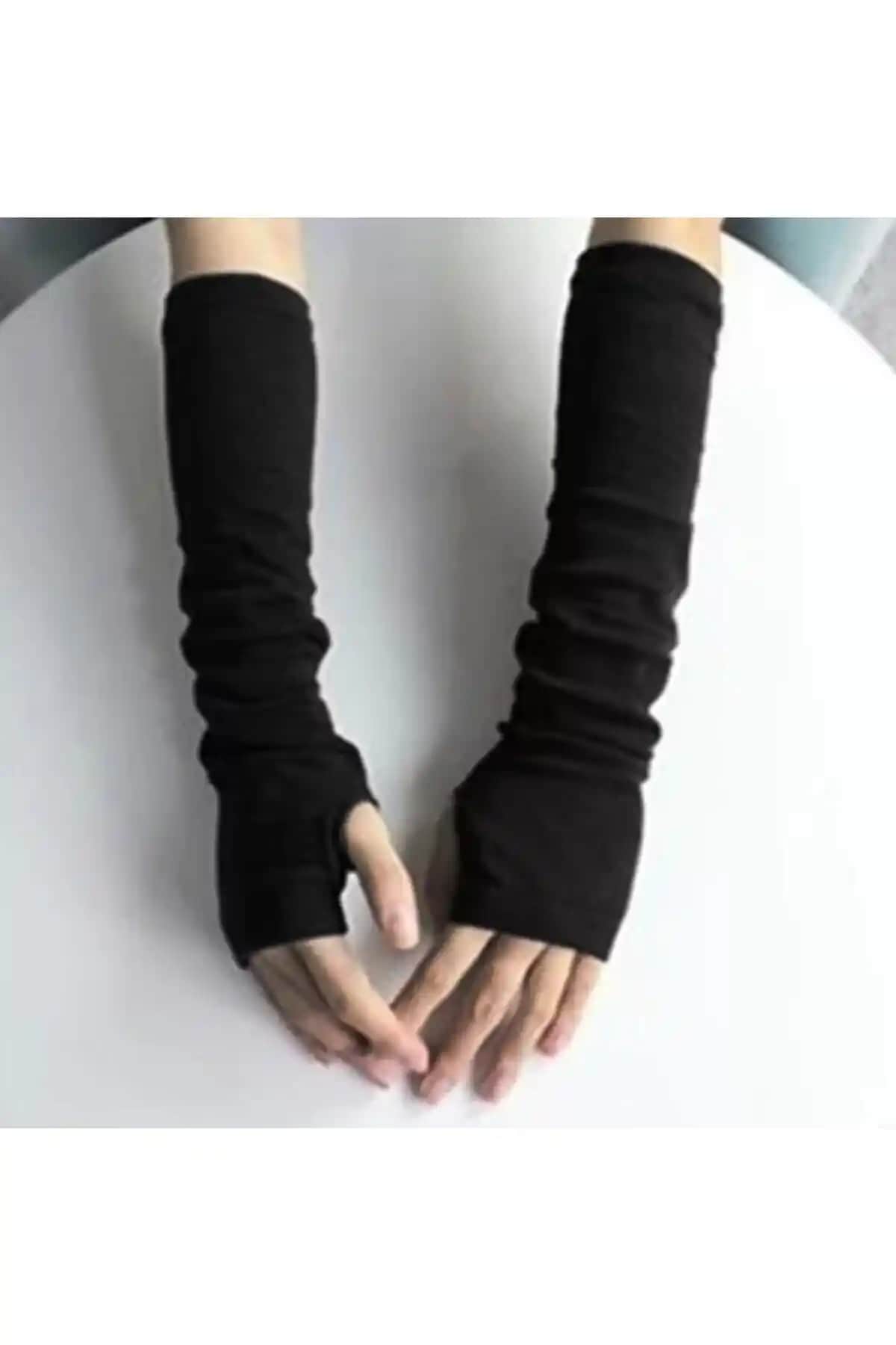 Nishstyle Siyah Parmaksız Kolluk Eldiven: Şıklık ve Konfor Sunan Günlük Aksesuar
