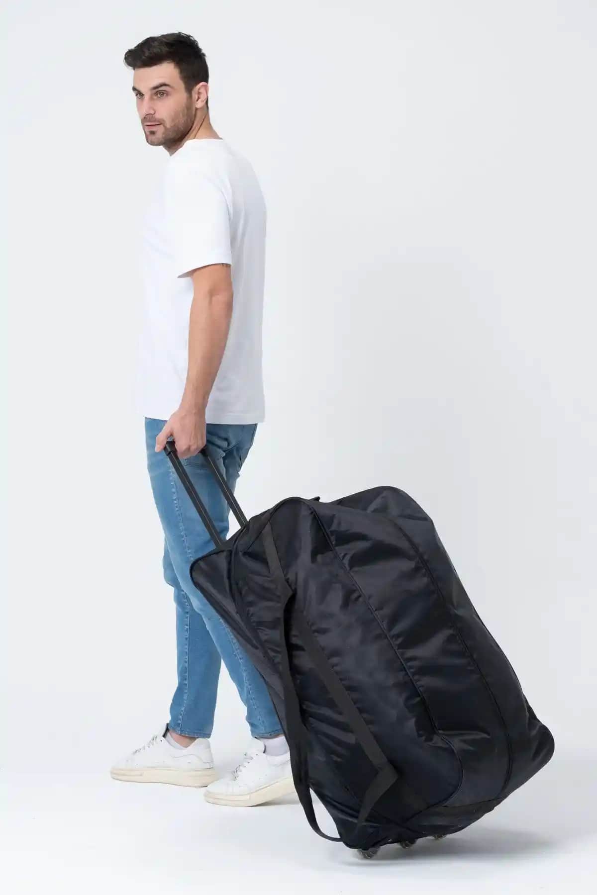 NorthPars 3 Tekerlekli Körüklü Büyük Boy Valiz Günlük Seyahatler İçin Uygun Tasarım ve Fonksiyonellik