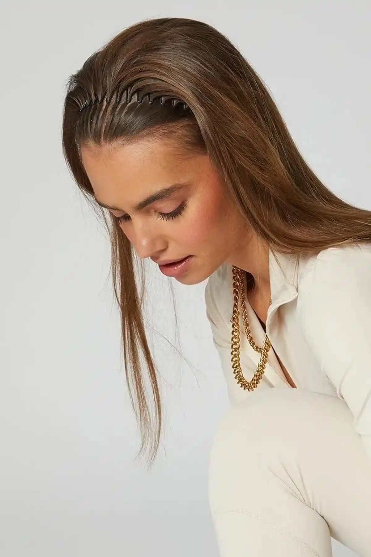 Obsessions Accordion Saç Tacı 2'li Paket Şık ve Rahat Günlük Kullanım Aksesuarı