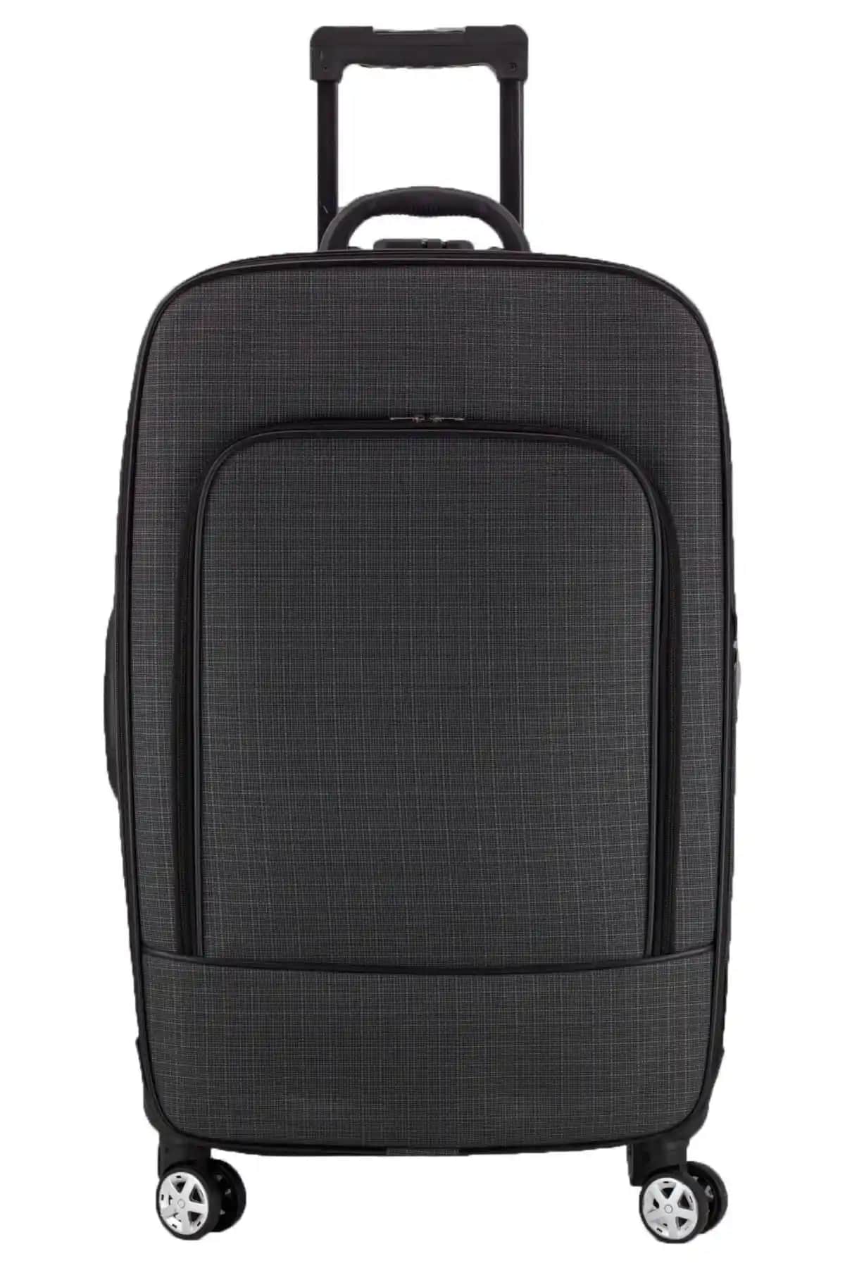 ÖNTAN Ekonomik Unisex Kumaş Kırılmaz 4 Tekerlekli Valiz: Dayanıklı ve Şık Seyahat Çözümü