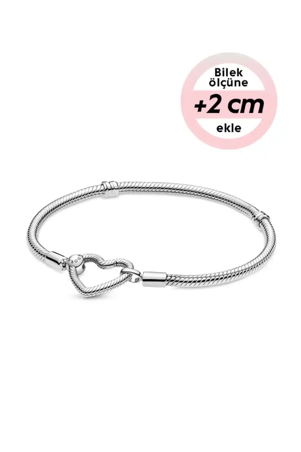 Pandora Moments Kalp Kilitli Zincir Bileklik: Zarif ve Dayanıklı Kadın Takısı