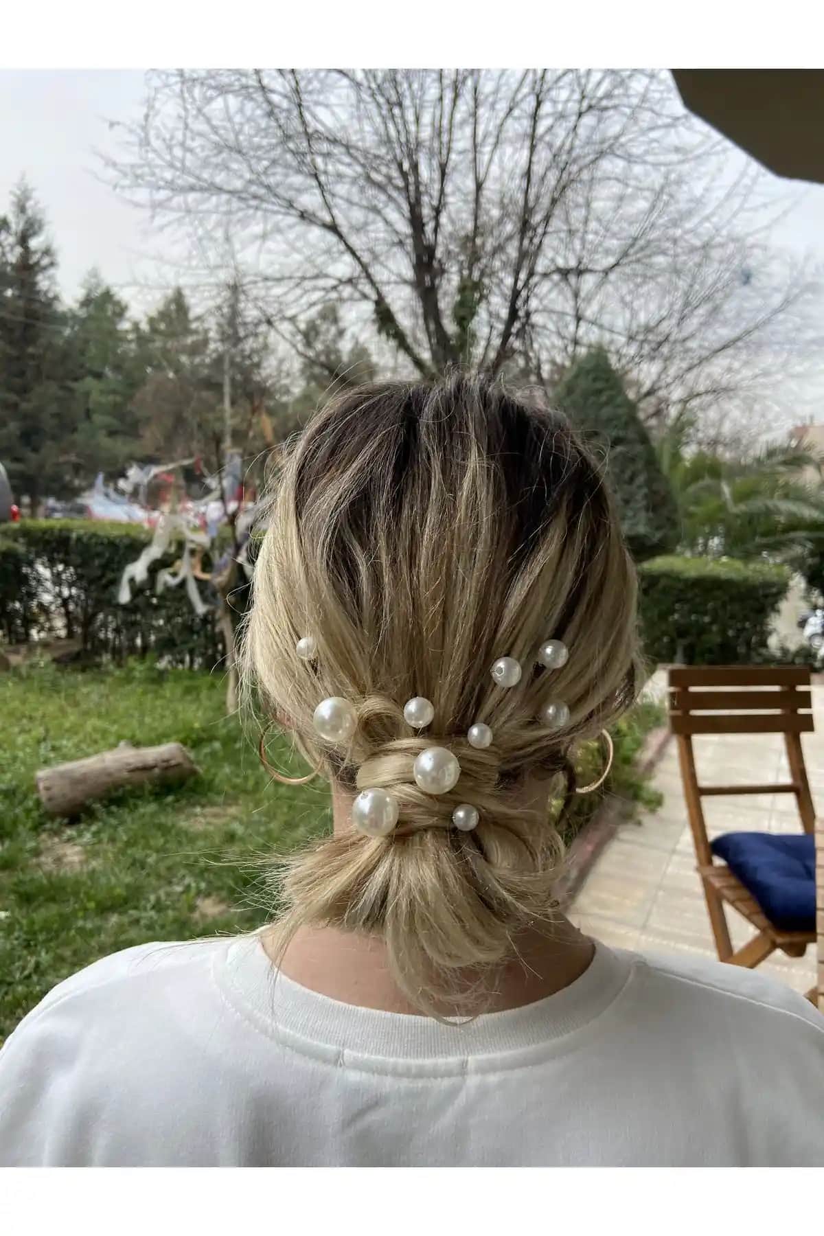 Pearly Handmade İnci Altın Firkete Seti: Zarif ve Çok Amaçlı Saç Aksesuarları