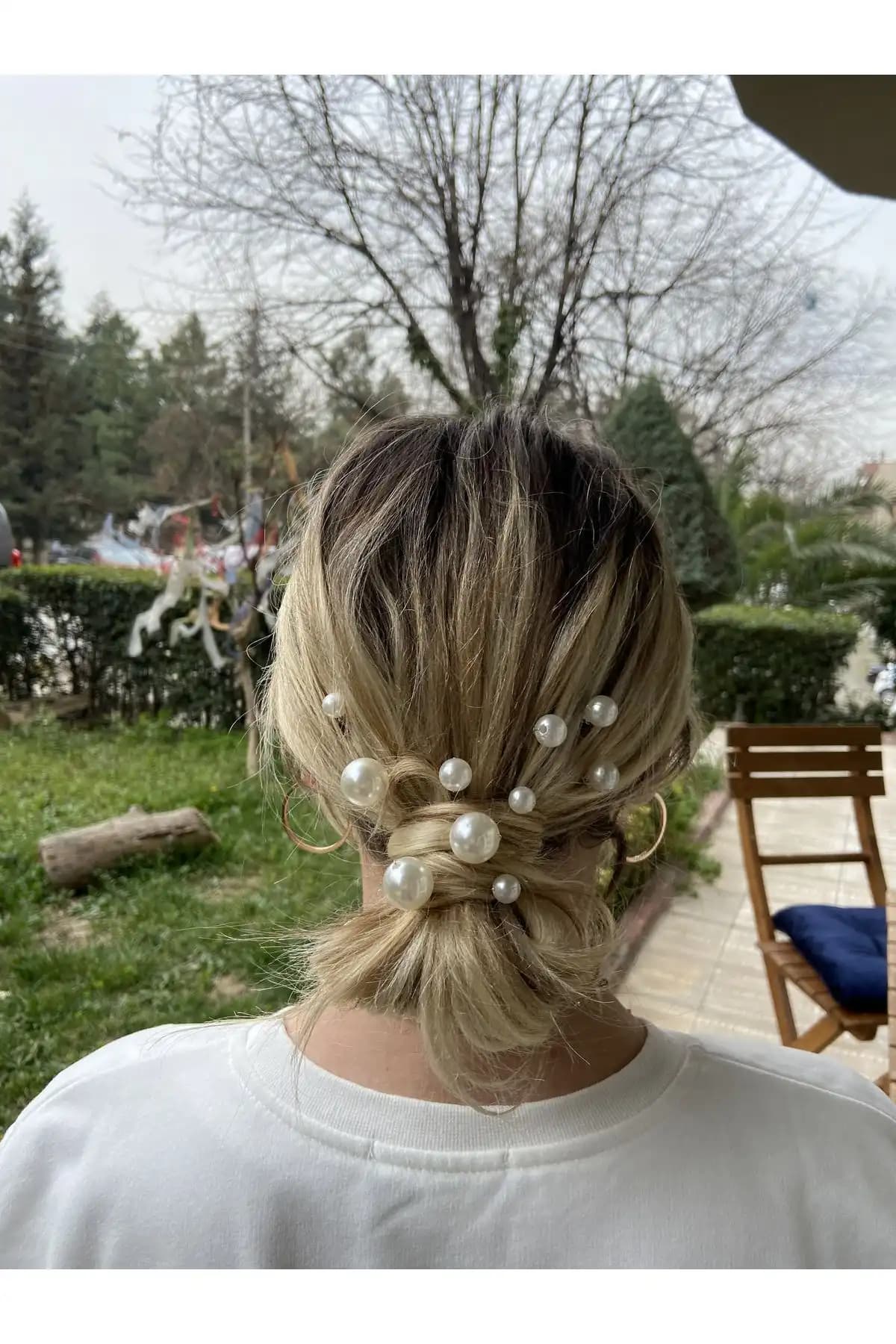 Pearly Handmade İnci Altın Firkete Seti: Zarif ve Çok Amaçlı Saç Aksesuarları