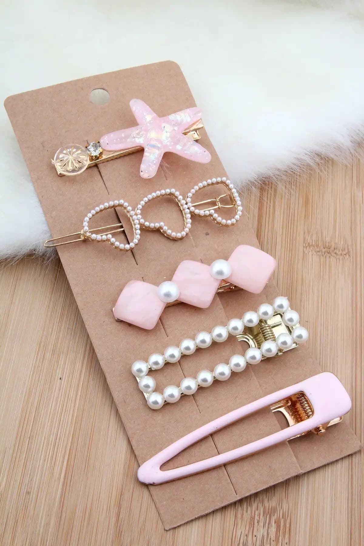 Pelin Aksesuar 5 Li Pembe ve Lila 6 Li Yan Toka Setleri Karşılaştırması 1