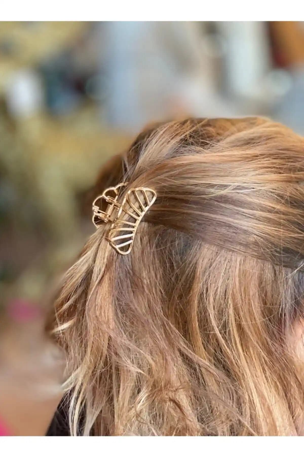 QUEEN AKSESUAR Altın Renk Metal Boş Istiridye Midye Kabuğu Çerçeve Toka