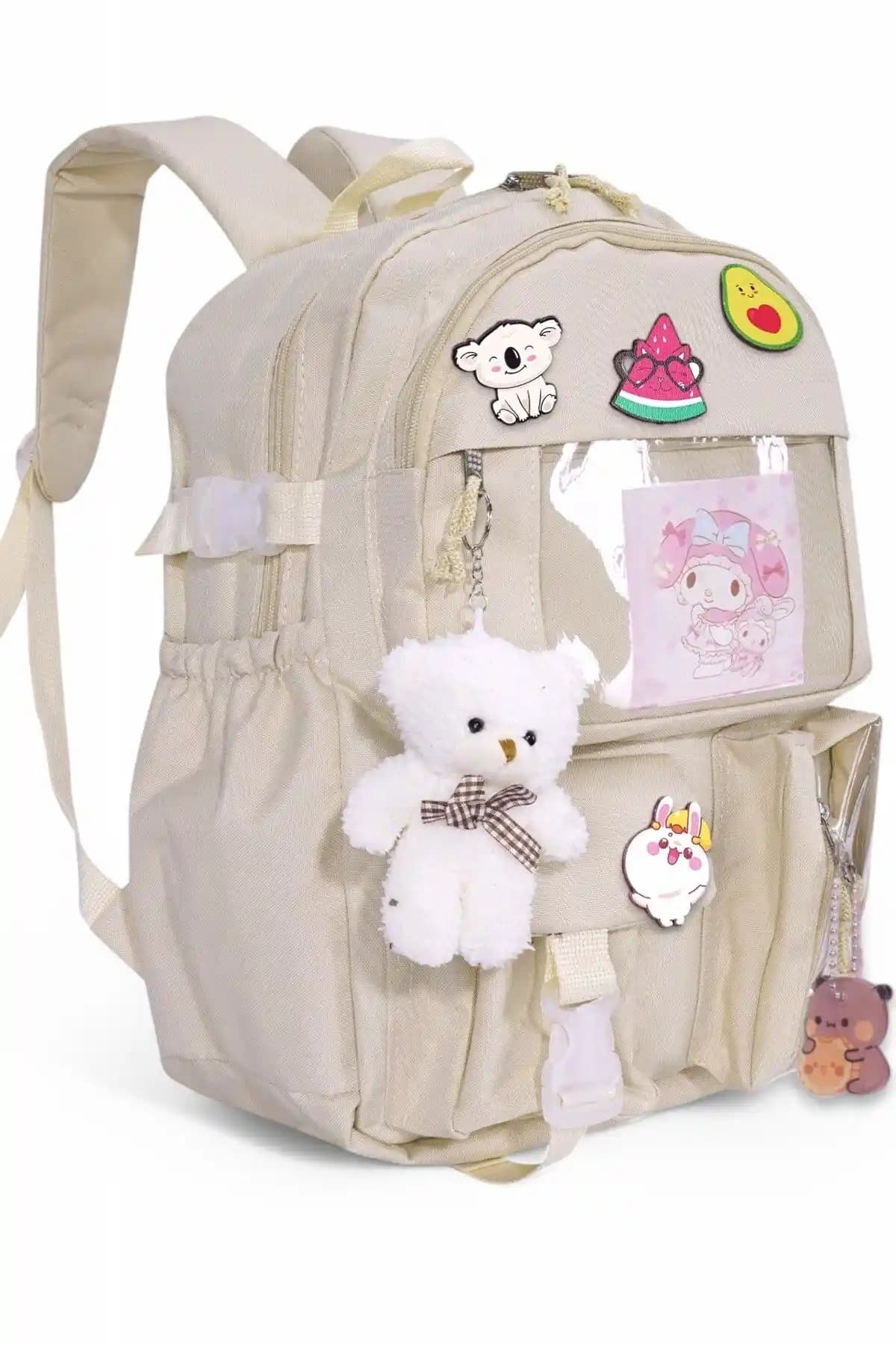 Roomys Kawaii Kore Tarzı Çocuk Okul Sırt Çantası Sevimli ve İşlevsel Tasarım