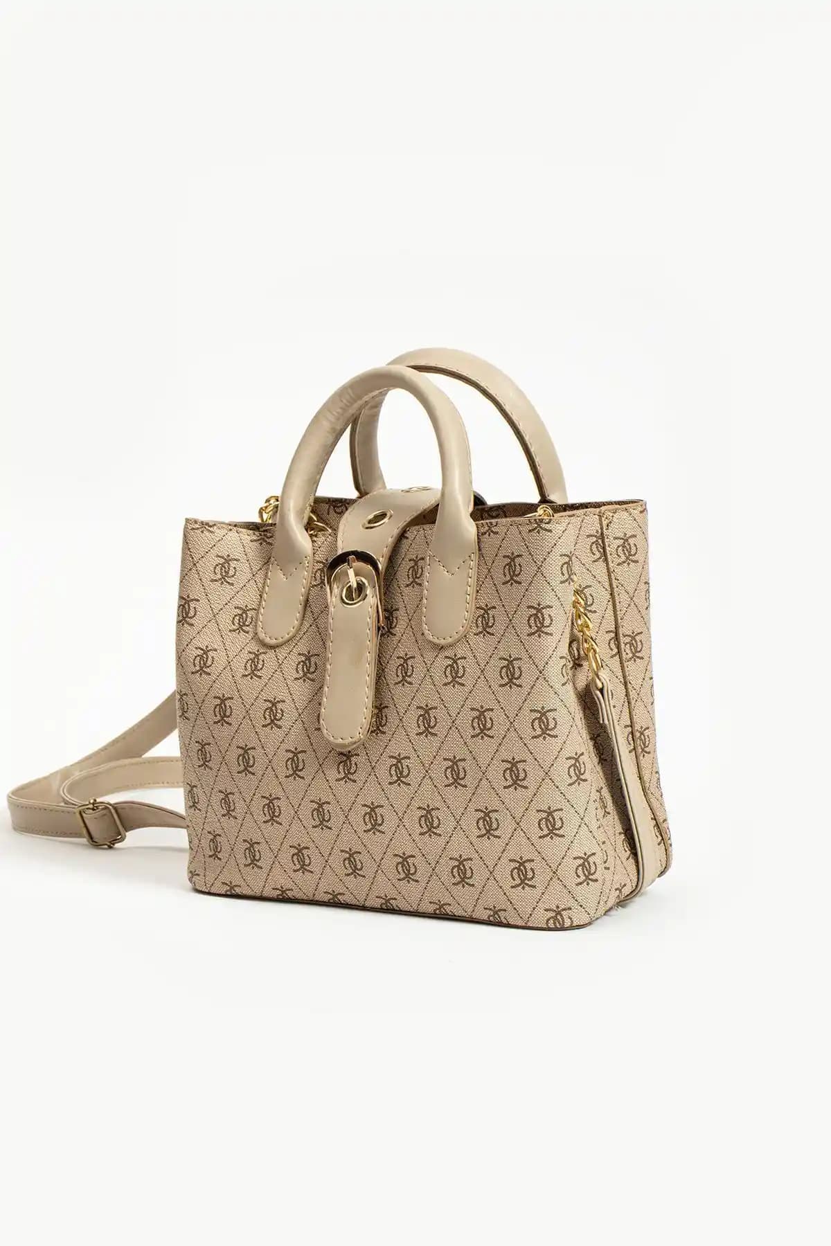 Rosmod Kadın Vizon Desenli Deri Çanta Omuz ve El Askısı Seçenekleriyle Şıklık ve Pratiklik Sunar