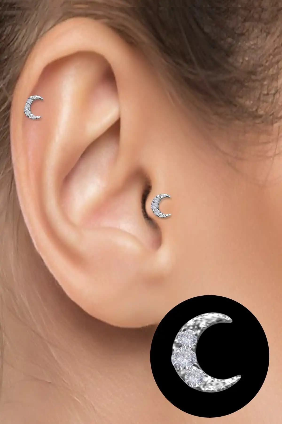 Salyangoz Cerrahi Çelik Kıkırdak Piercing: Modern ve Dayanıklı Takı Seçenekleri