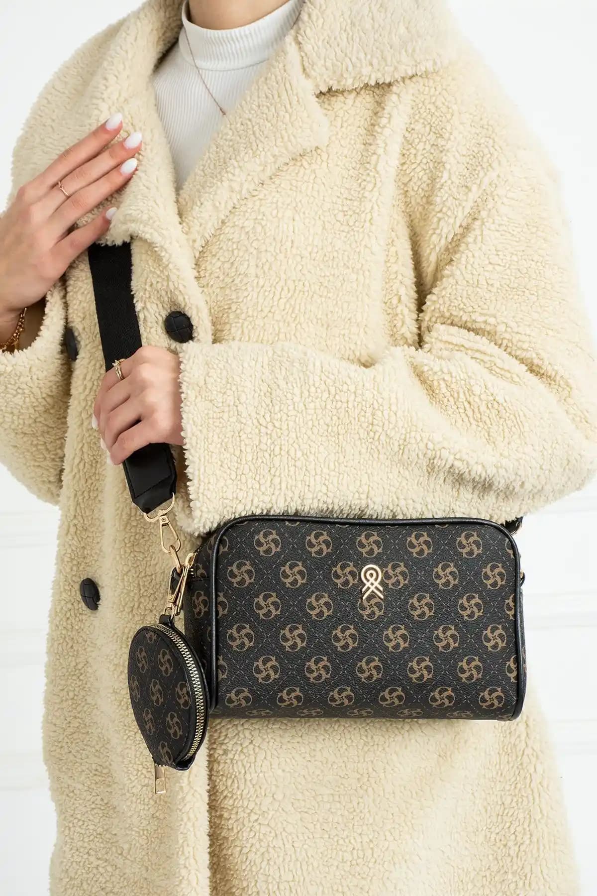 SDL LEATHER Siyah Rossi Deri Omuz Çantası Kadınlar İçin Şık ve Dayanıklı Günlük Kullanım Modeli