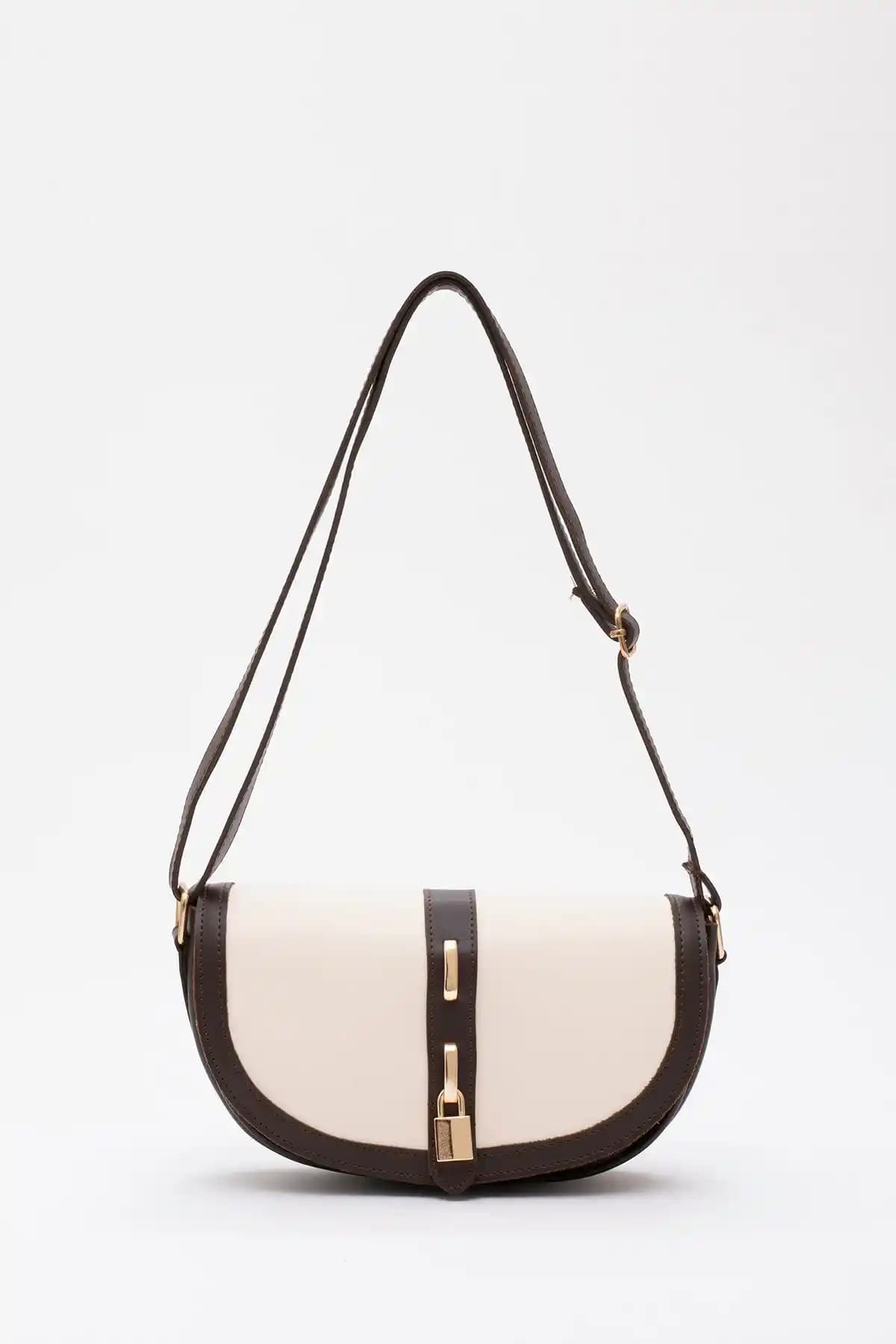 Shaka Kahverengi ve Krem Suni Deri Çanta: Modern ve Fonksiyonel Günlük Aksesuar