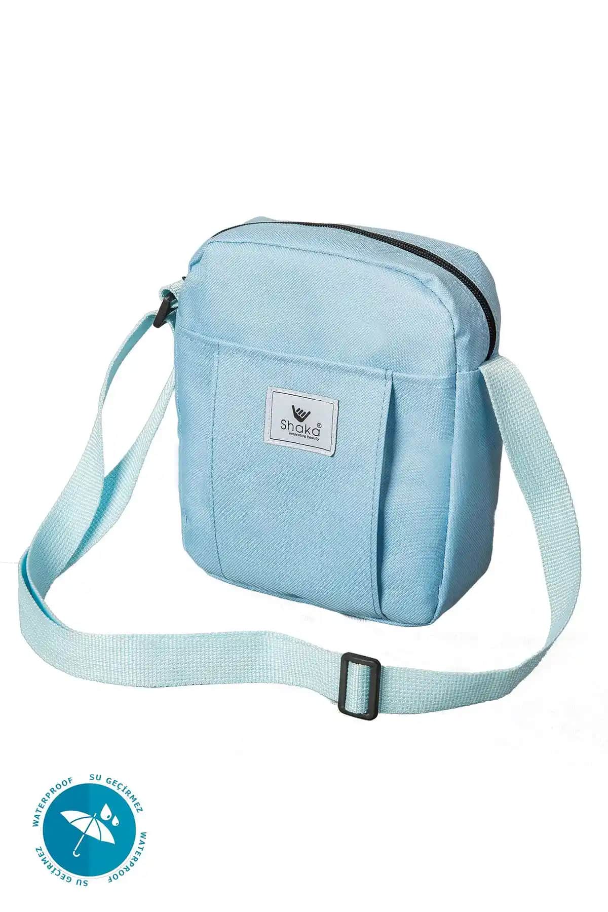 Shaka Mavi U9 Çok Bölmeli Su Geçirmez Kadın Omuz Çantası - Şık ve Fonksiyonel Tasarım