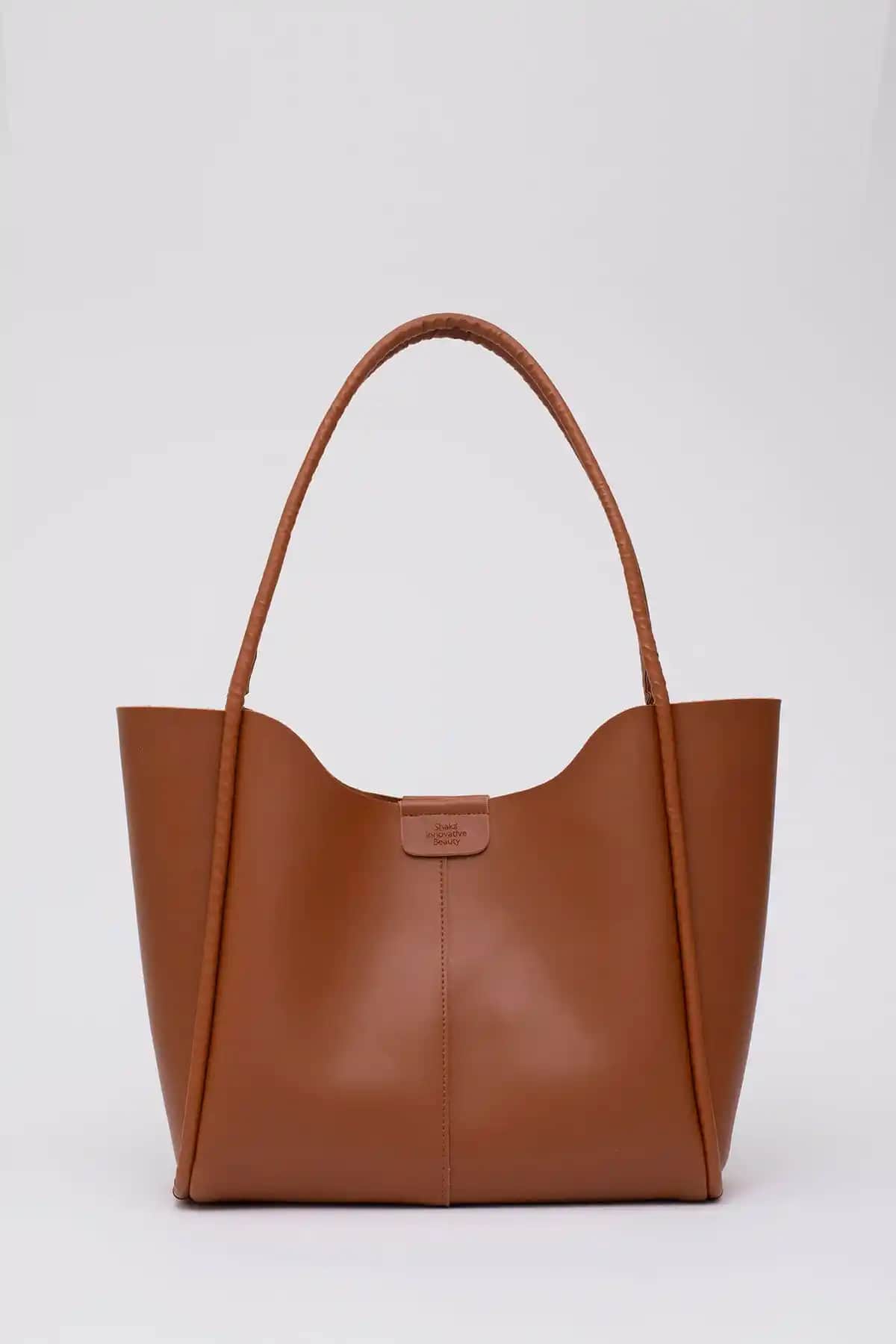 Shaka Shk76 Çıtçıtlı Suni Deri Büyük Boy Makyaj Çantası Günlük Kullanım İçin