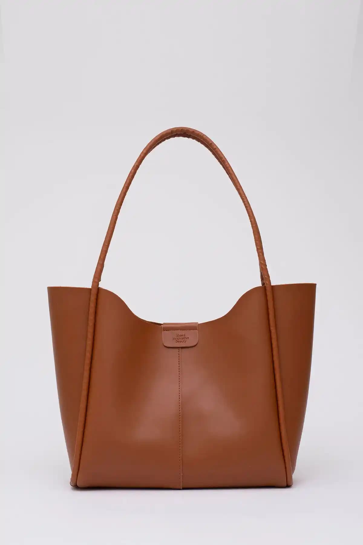 Shaka Shk76 Çıtçıtlı Suni Deri Büyük Boy Makyaj Çantası Günlük Kullanım İçin