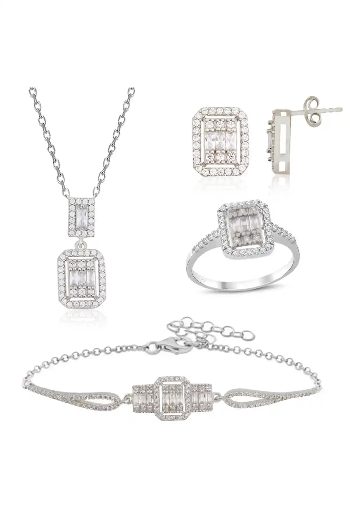 Silveranka 925 Ayar Gümüş Baget Set: Zarif ve Dayanıklı Takı Seçenekleri