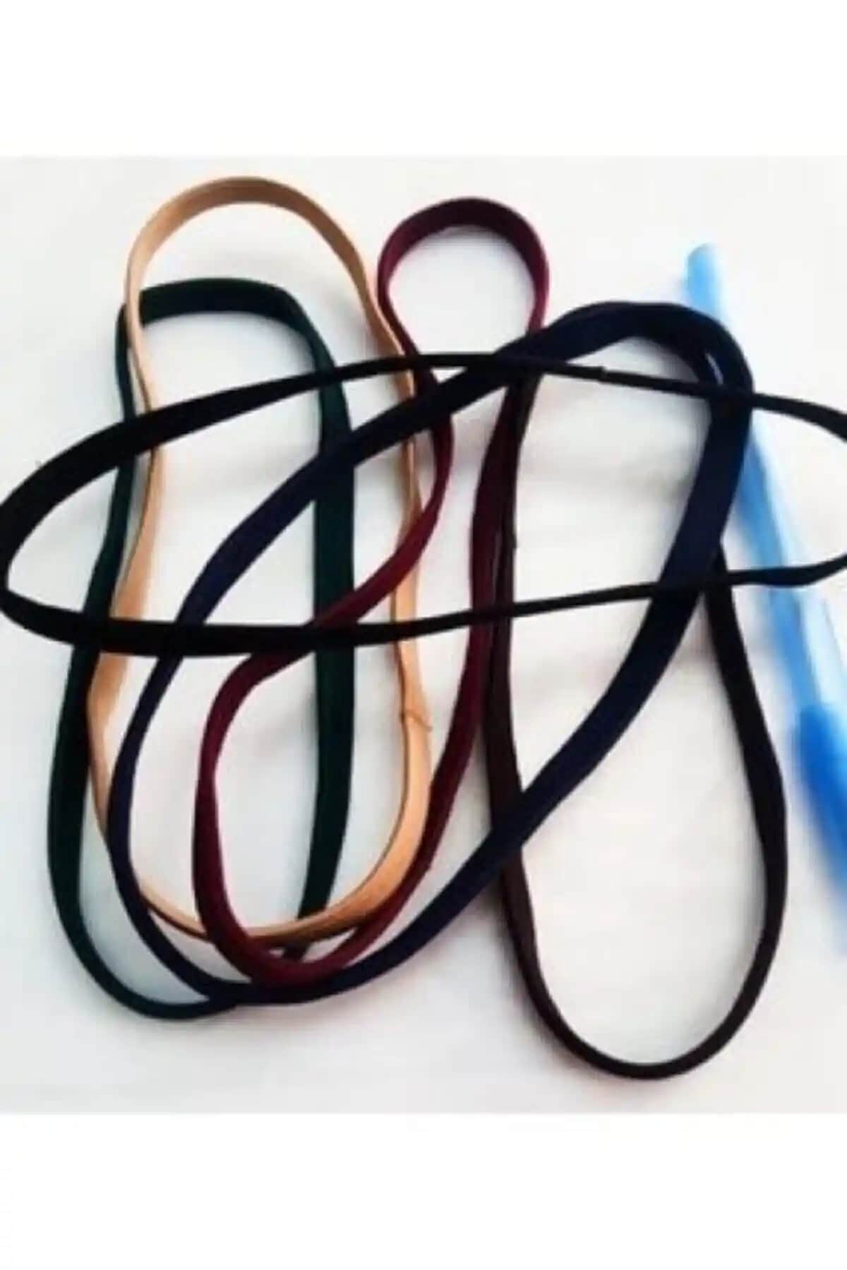 Siyah Geniş Lastik Bant Sporcular ve Aktif Yaşam Tarzı İçin Uygun