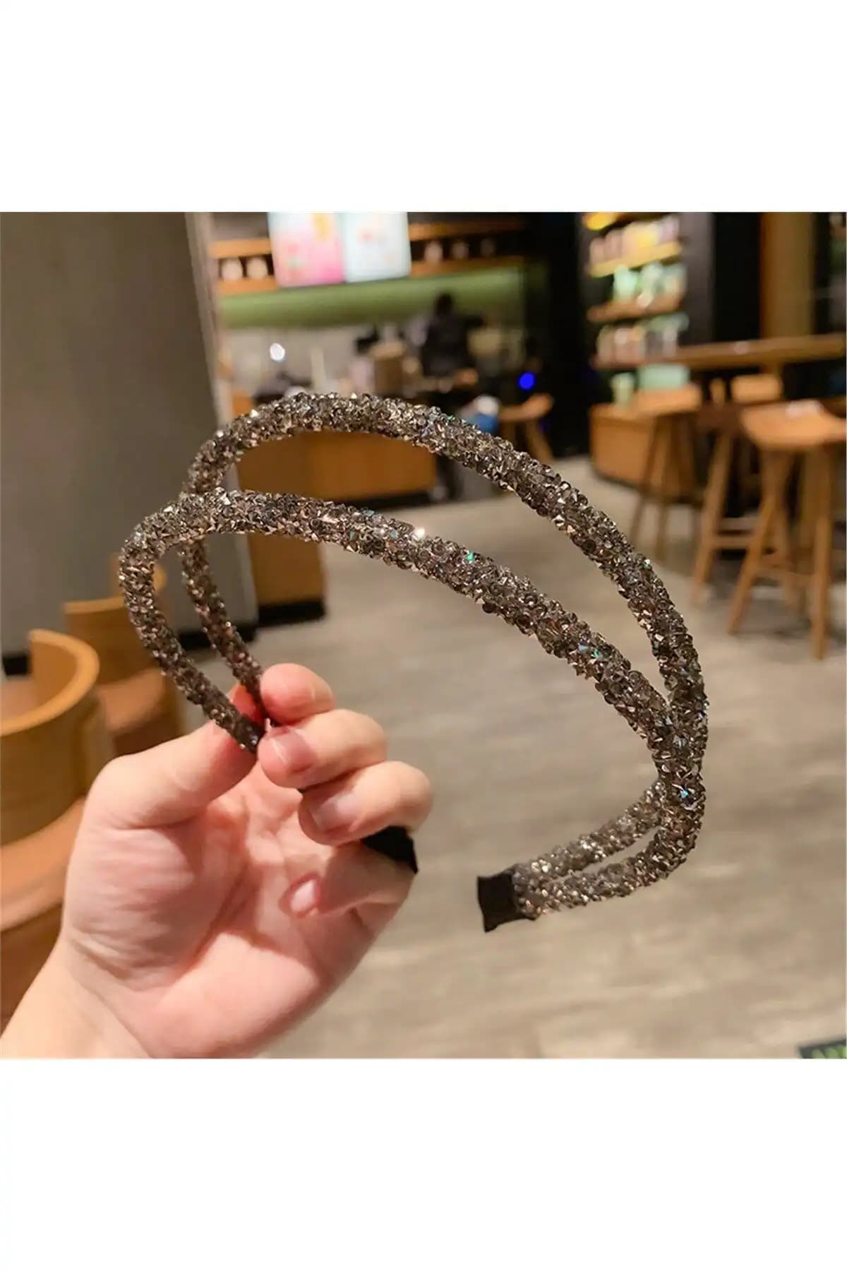 So Much Accessories Kleopatra İkili Gri Taç Saç Bandı Modern ve Şık Tasarım