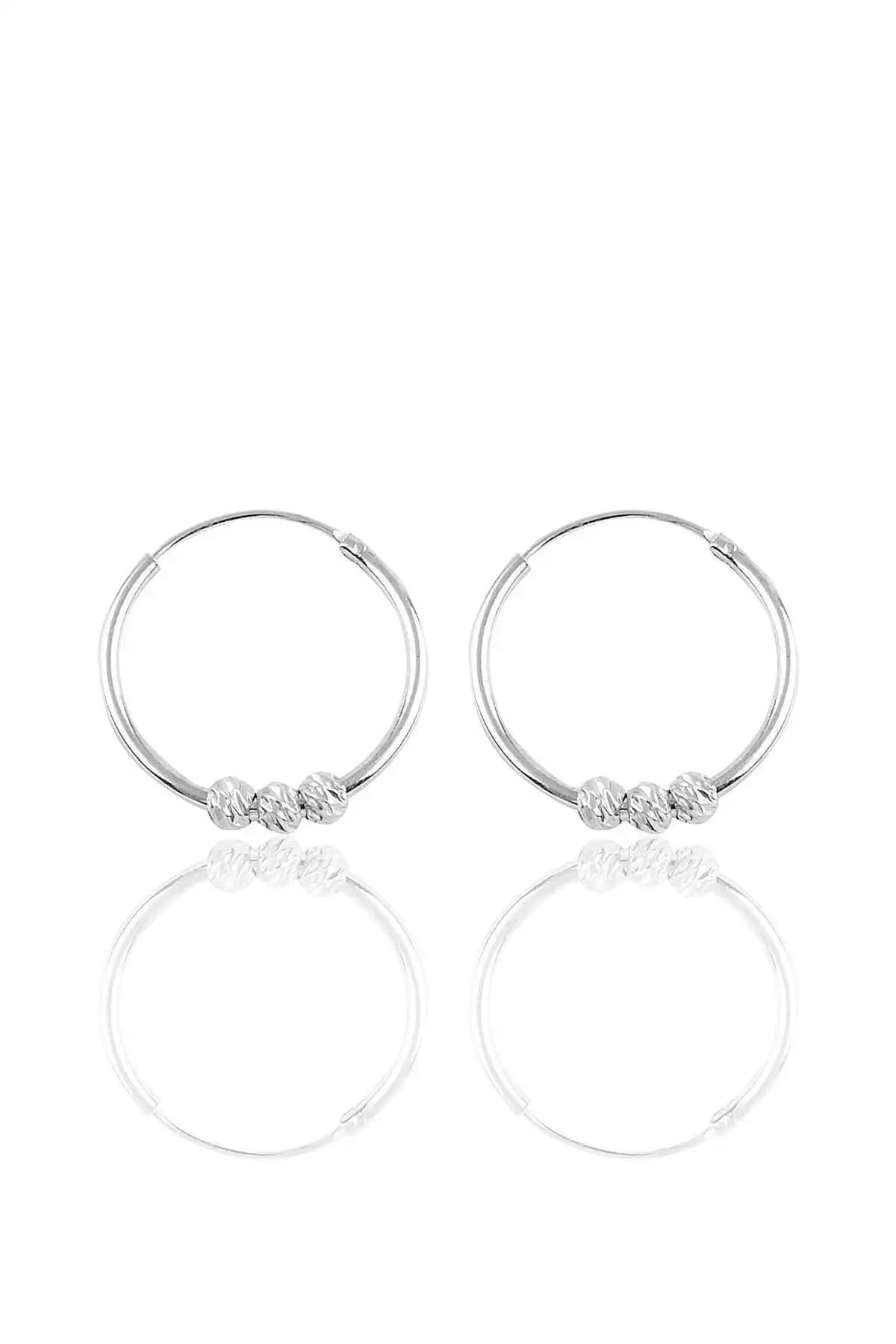 Söğütlü Silver Gümüş Halka Küpe Karşılaştırması 14 mm ve 18 mm Boyut Seçenekleri 2