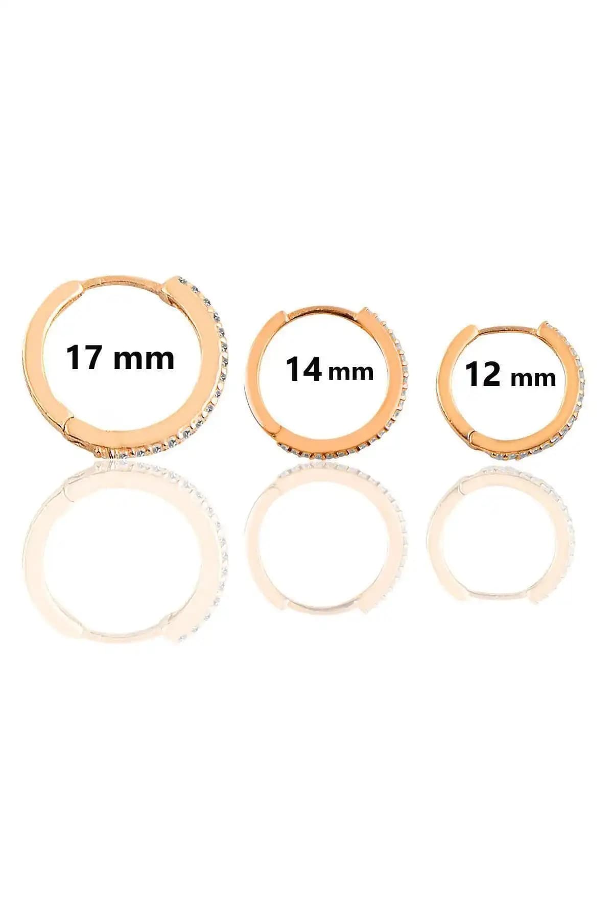Söğütlü Silver Gümüş Rodyum ve Rose Zirkon Taşlı Halka Küpeler Karşılaştırması 2