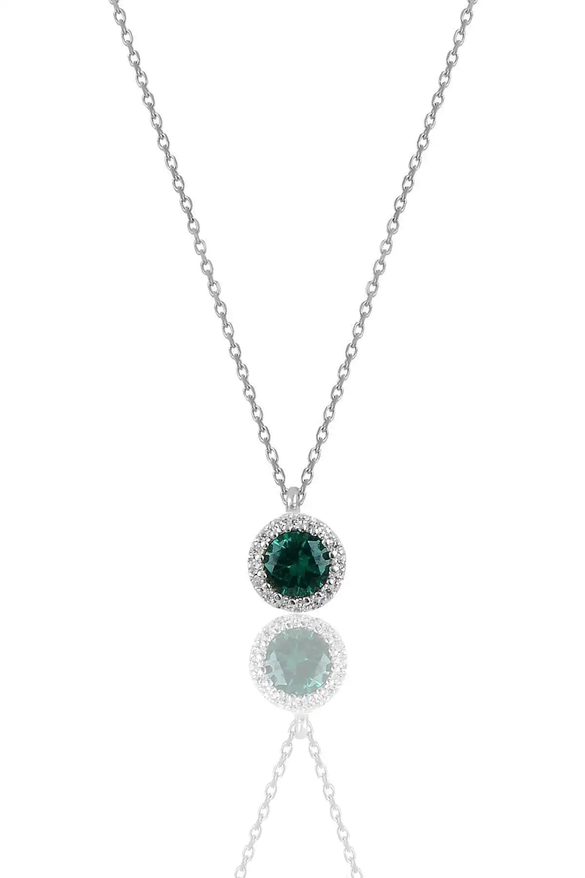 Söğütlü Silver Gümüş Rodyumlu Kök Zümrüt ve Safir Taşlı Pırlanta Kolye Karşılaştırması 1