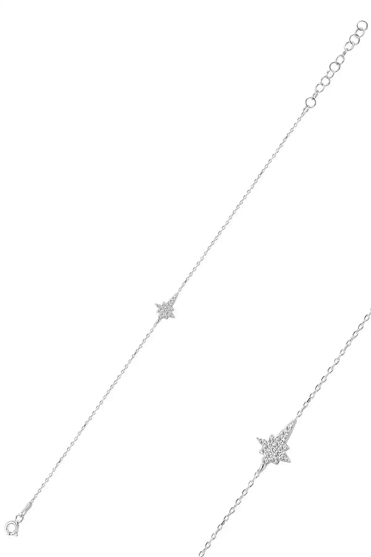 Söğütlü Silver Kutup Yıldızı Gümüş Bileklik: Zarif ve Modern Takı Tasarımı