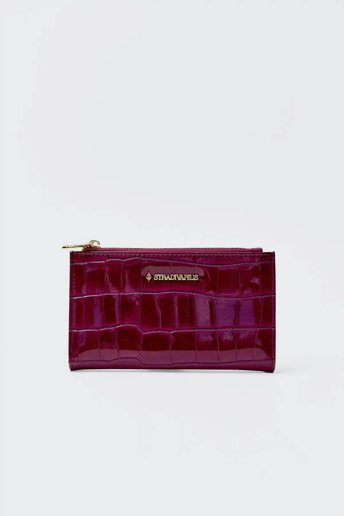 Stradivarius Timsah Desenli Basic Cüzdan Şık ve Kullanışlı Tasarım, Günlük Kullanım İçin Ideal