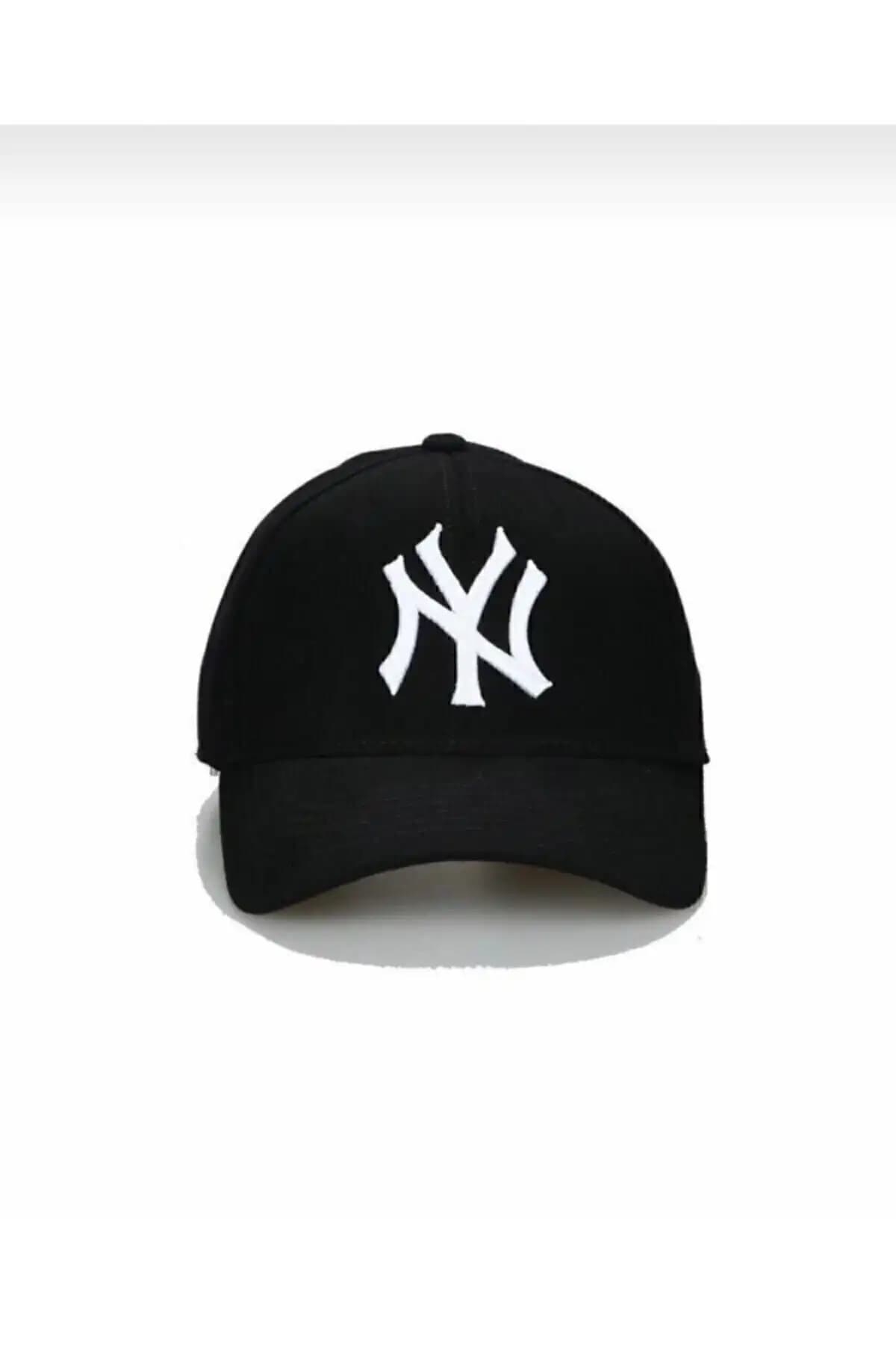 Suyutti Kostan Siyah NY New York Unisex Şapka Modern ve Şık Tasarım
