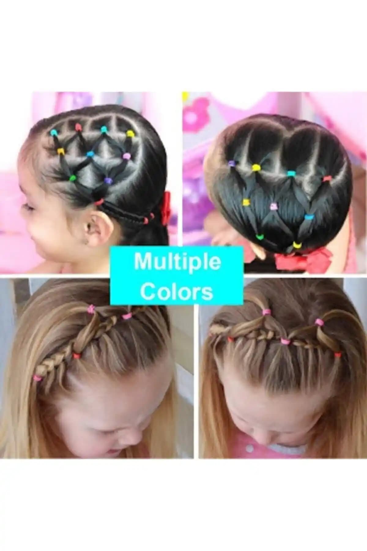 Takyakıştırpursaklar Çocuklar İçin Güvenli ve Şık Saç Tokası Seti 800 Adet