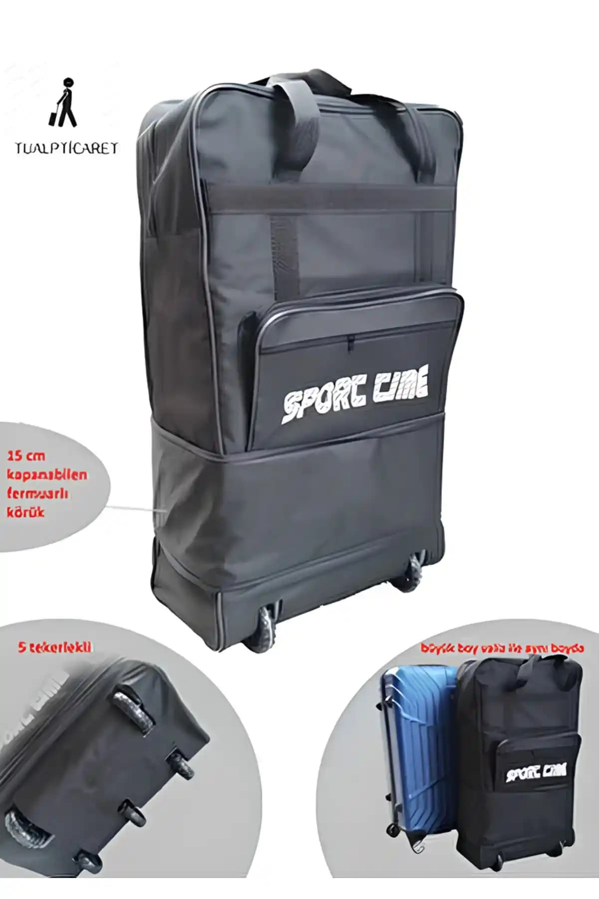 Tualpticaret Genişleyebilir Seyahat Çantası: Dayanıklı ve Şık Büyük Boy Valiz