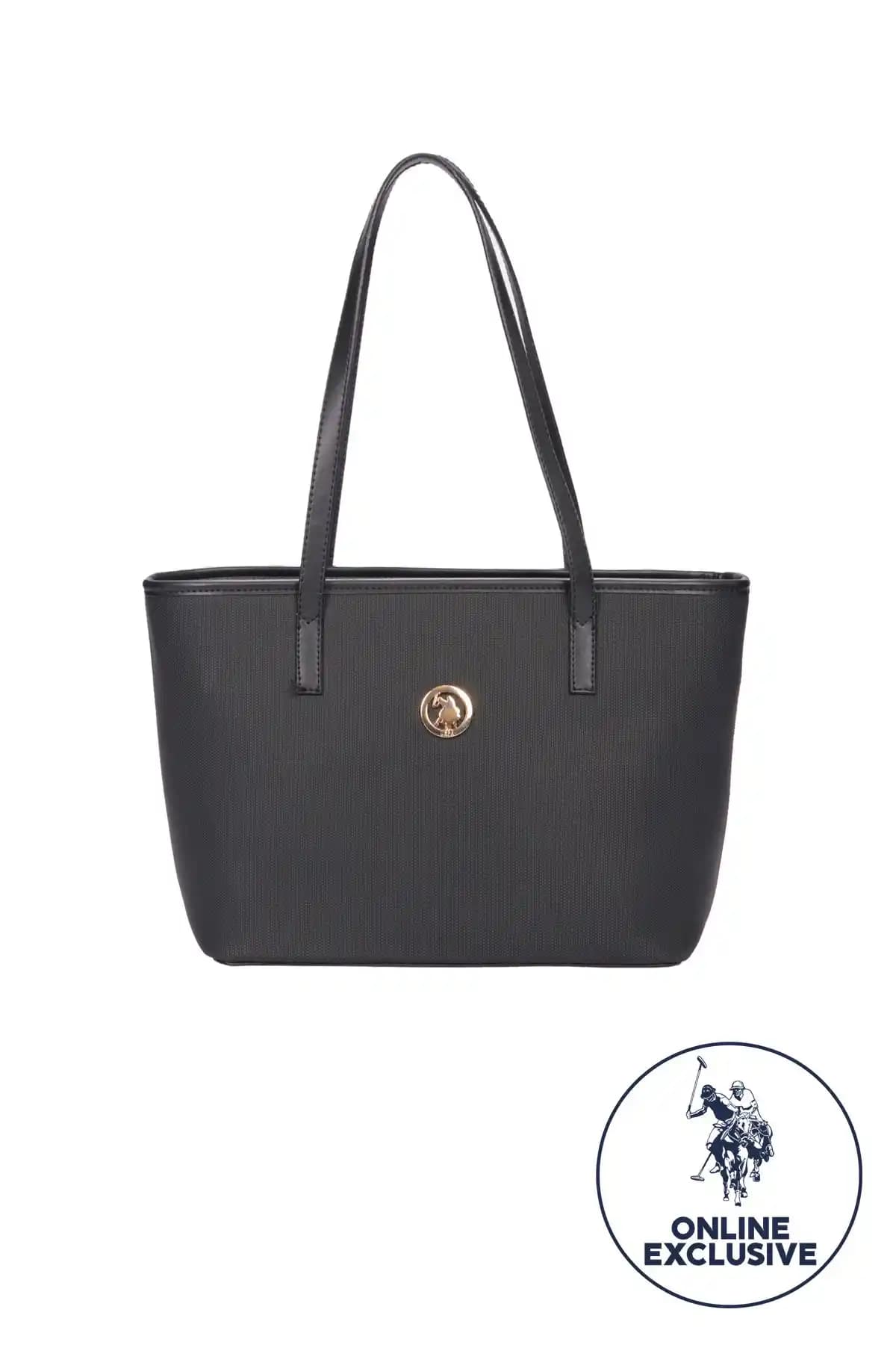 U.S. Polo Assn. Siyah Kadın Omuz Çantası Günlük Kullanım İçin Şık ve Dayanıklı Tasarım