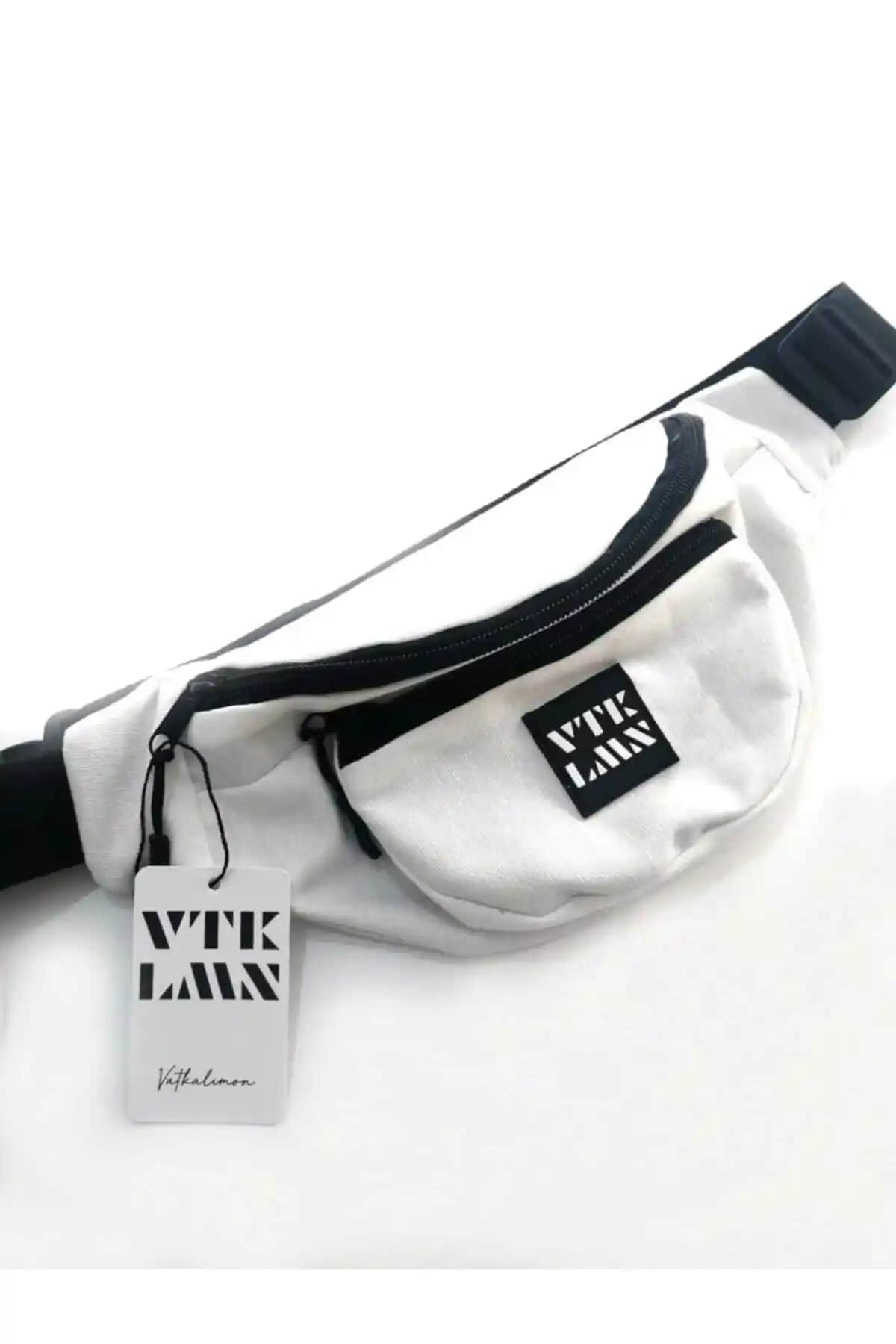 Vatkalimon Unisex Beyaz Omuz ve Bel Çantası Şık ve Fonksiyonel Tasarım