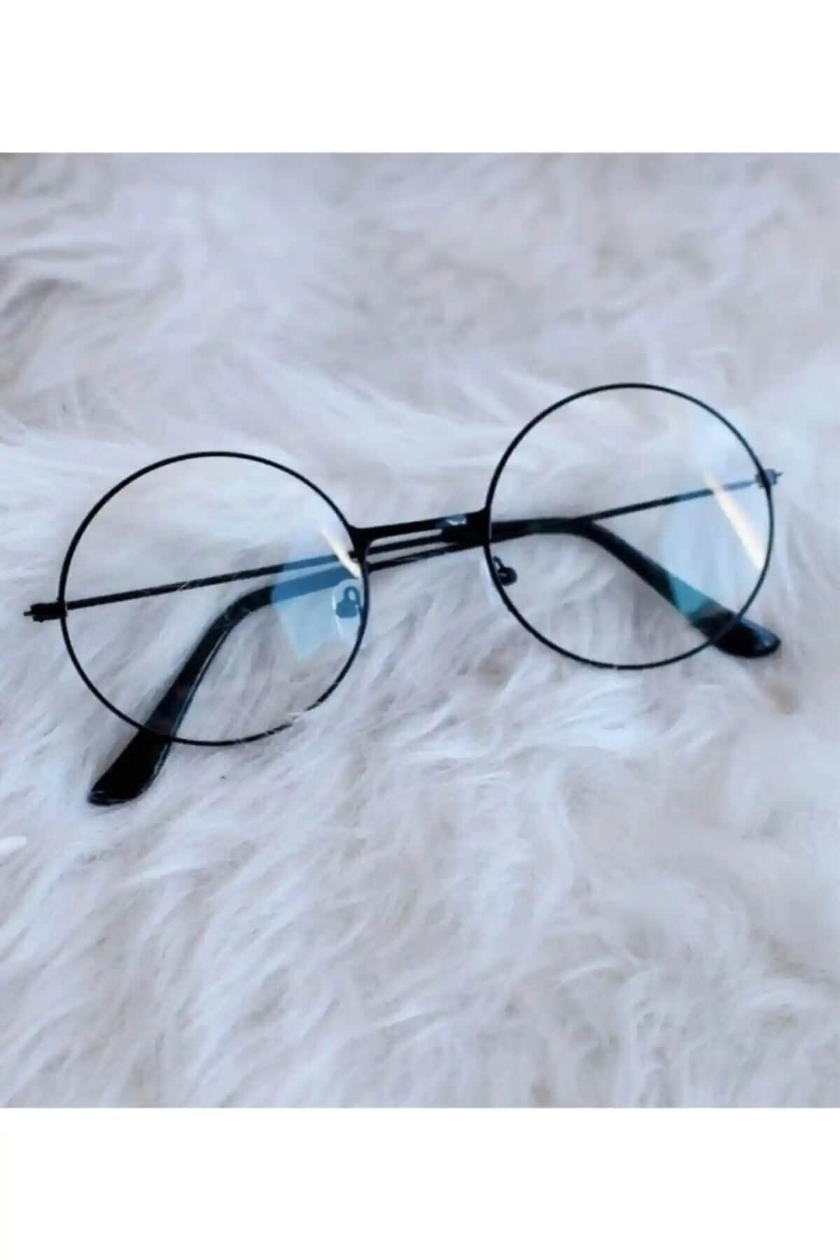 Wolf Shop Tam Yuvarlak Numarasız Mavi Işık Koruyucu Gözlükleri Modern Tasarım ve Göz Sağlığını Destekler