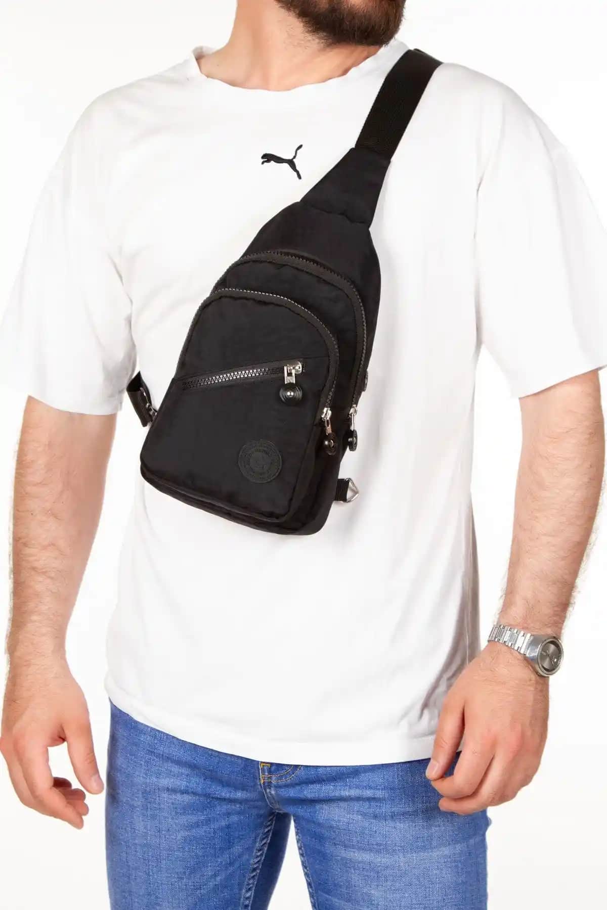 Yeni Nesil Siyah Krinkıl Günlük ve Seyahat Çantası: Dayanıklı, Şık ve Pratik Tasarım